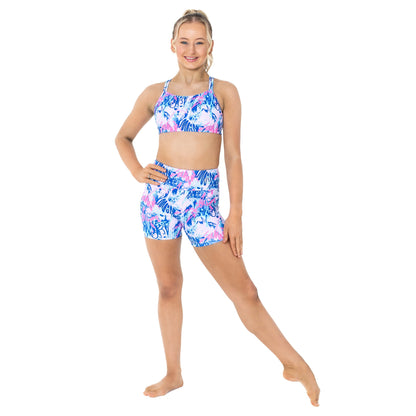 Flo Activewear Teen Remi Crop Top in Work in Progress Print