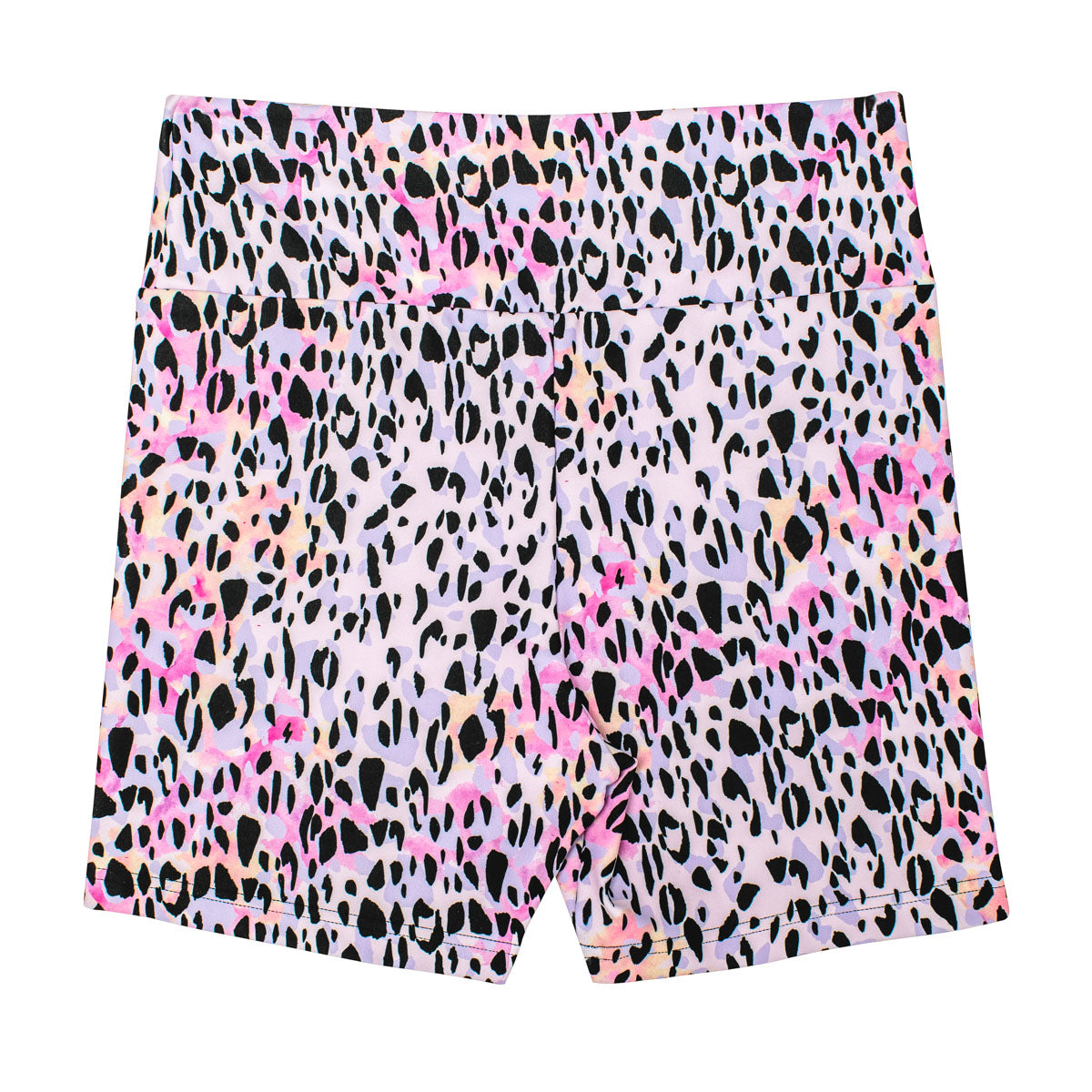 Flo Activewear Teen Mid Length Bike Short in Sundaze Leopard Print