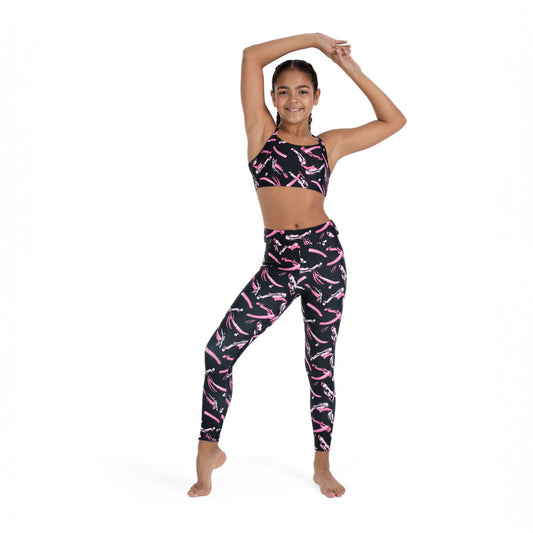 Flo Active Girls Active Legging in Brushed On Print