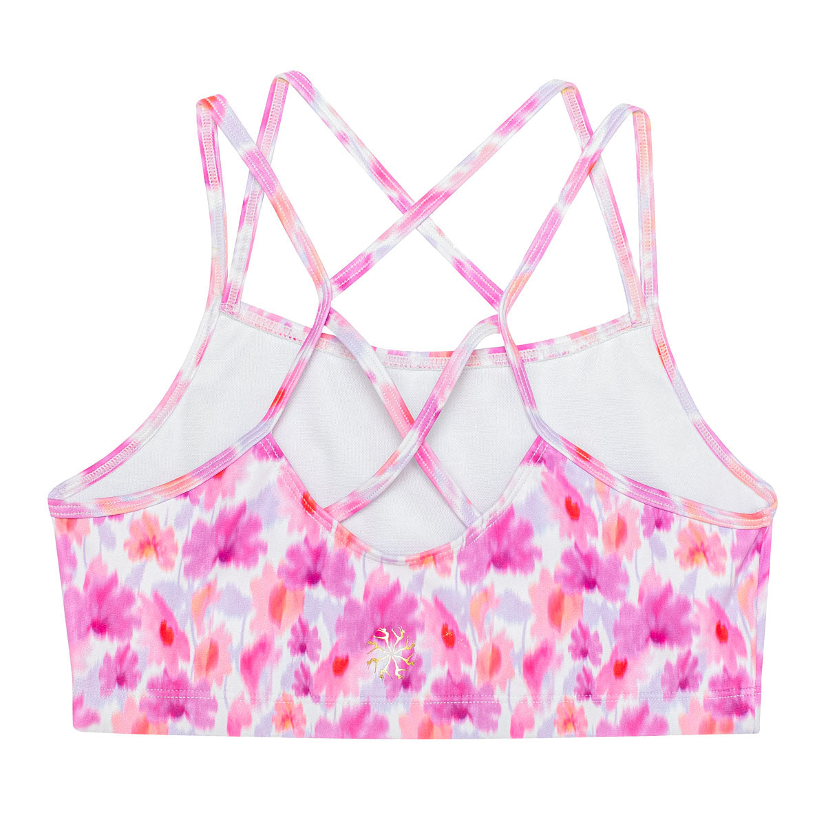 Flo Activewear Teen Remi Crop Top in Blossom Blur Print