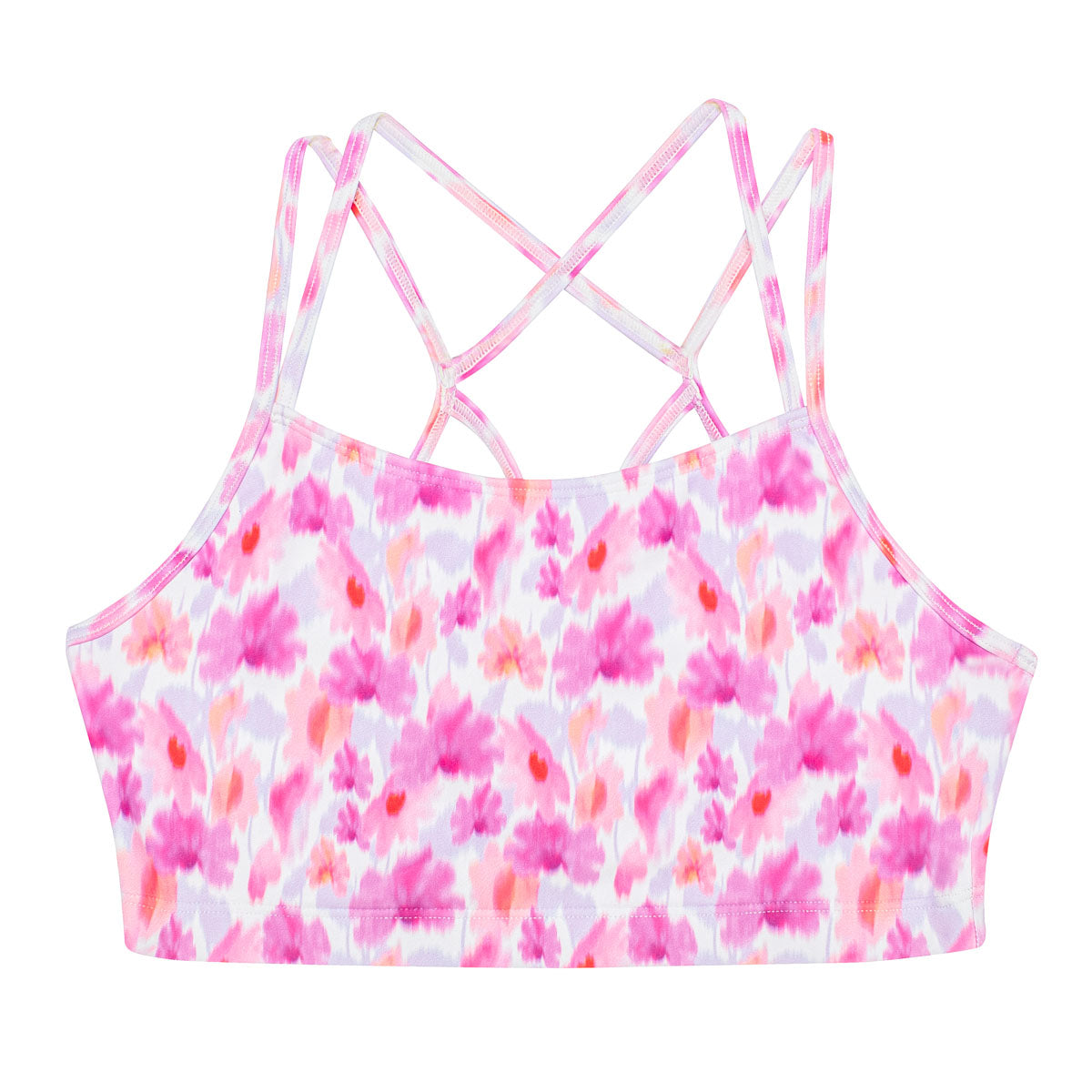 Flo Activewear Teen Remi Crop Top in Blossom Blur Print