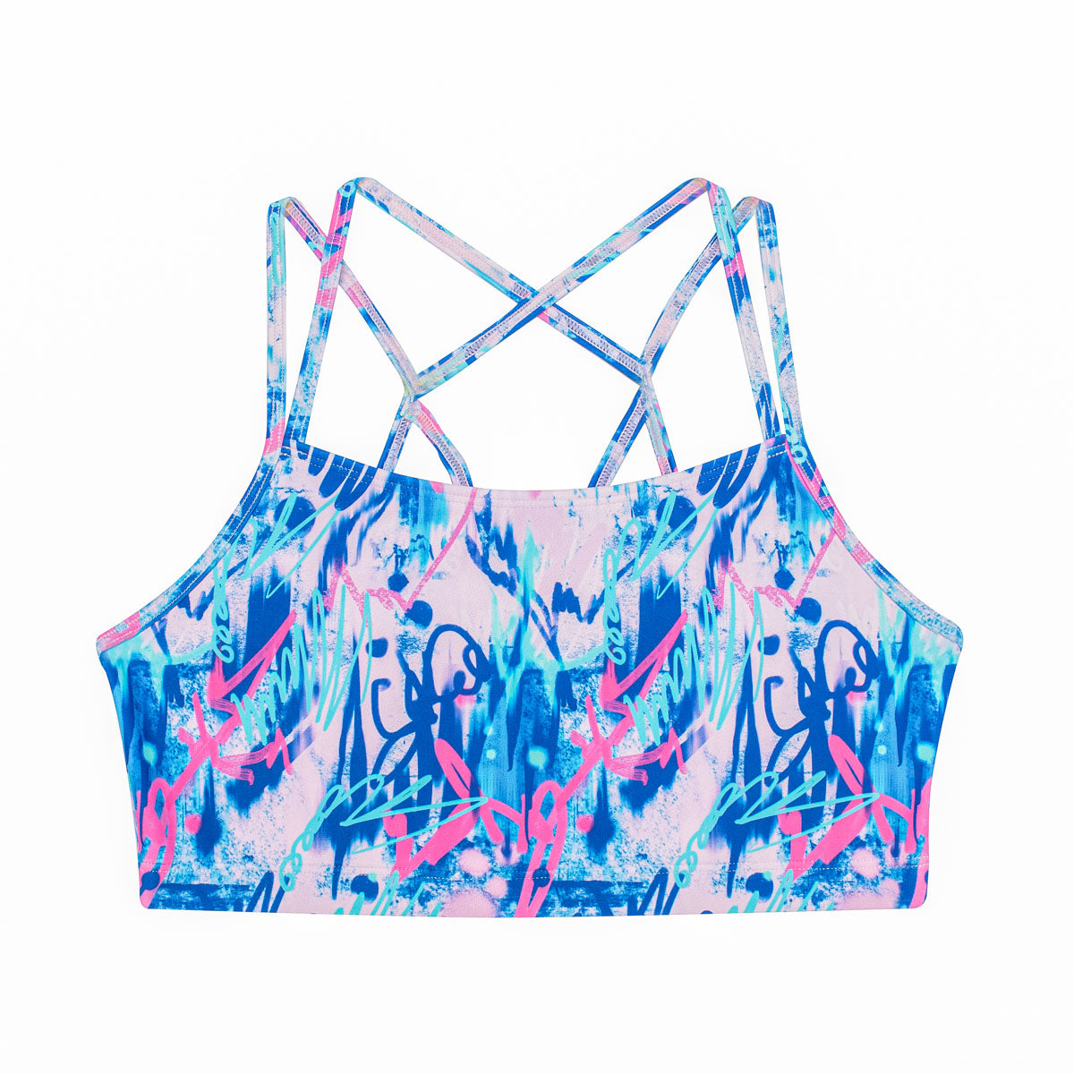 Flo Activewear Teen Remi Crop Top in Work in Progress Print