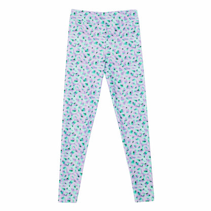 Flo Active Girls Long Legging in Lilac Pathways Print