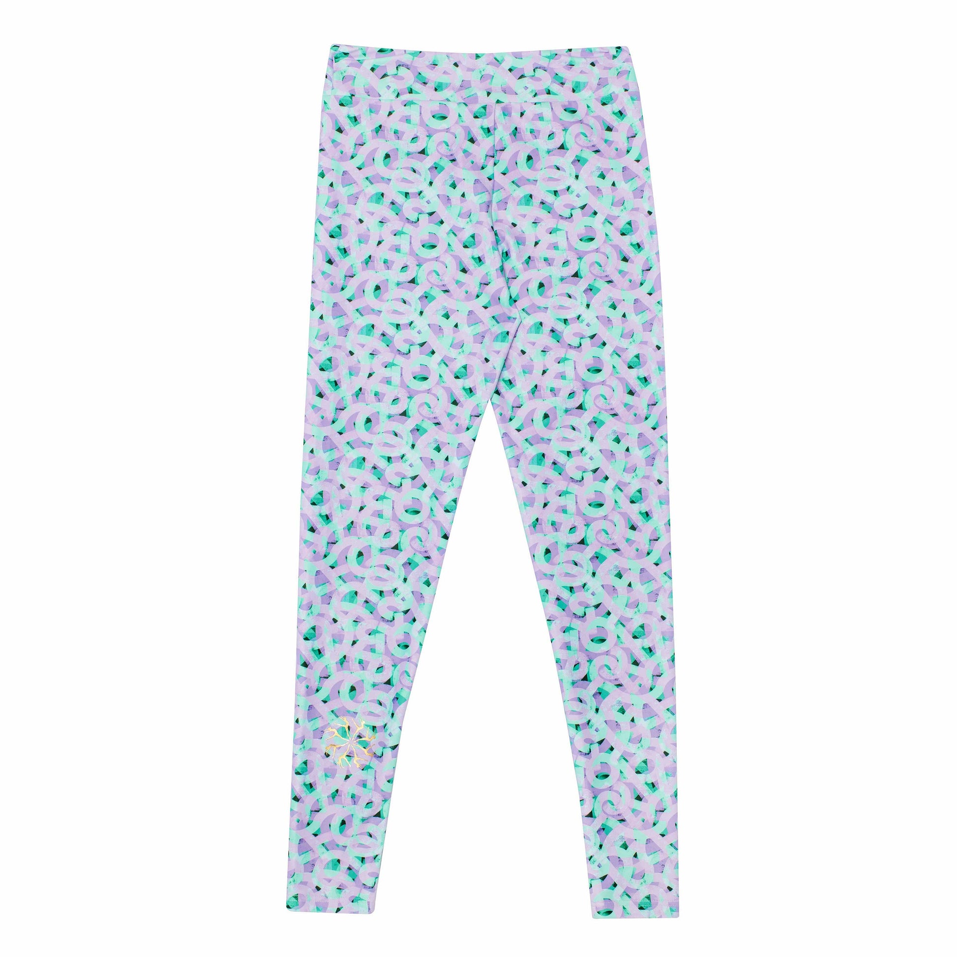 Flo Active Girls Long Legging in Lilac Pathways Print