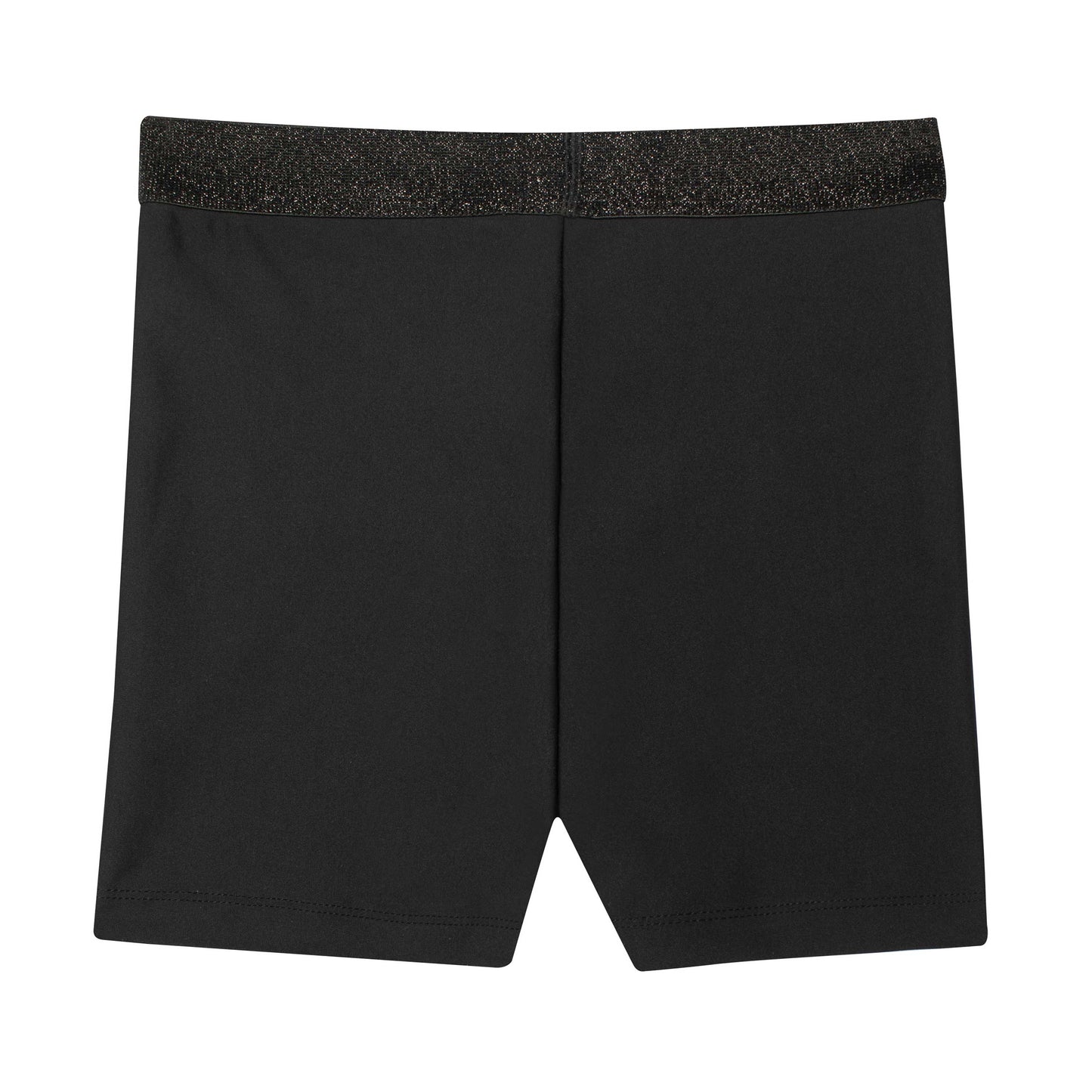 Flo Active Girls Lurex Waistband Bike Short in Black