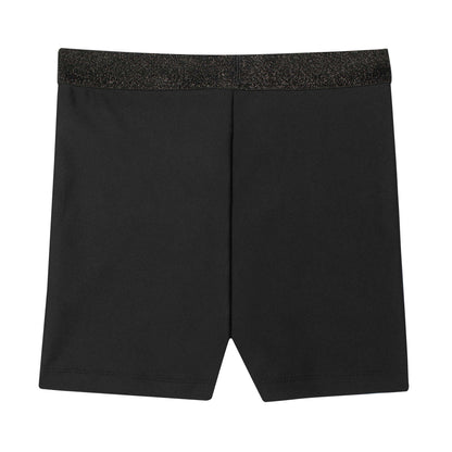 Flo Active Girls Lurex Waistband Bike Short in Black