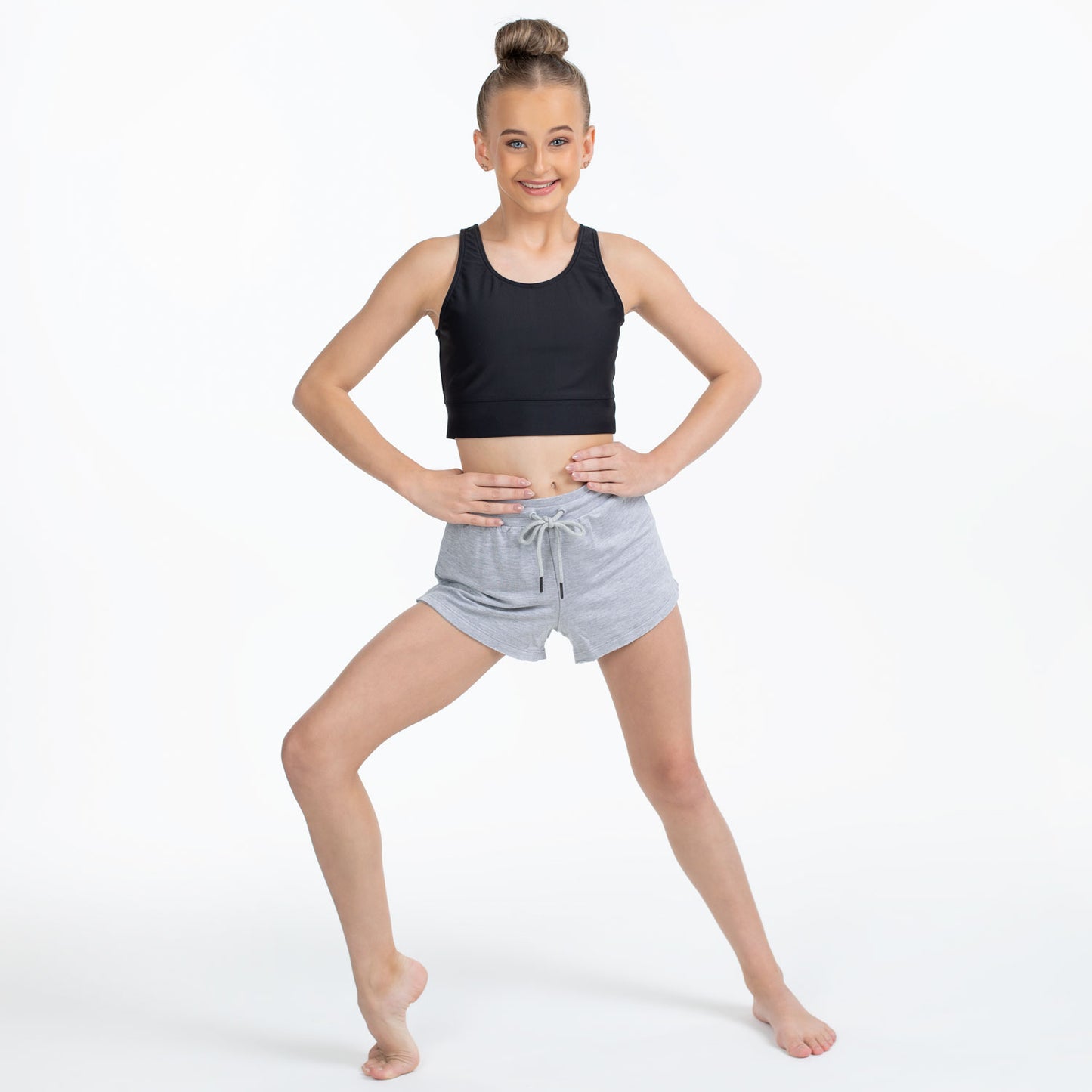 Flo Active Teen Track Short Grey Marle