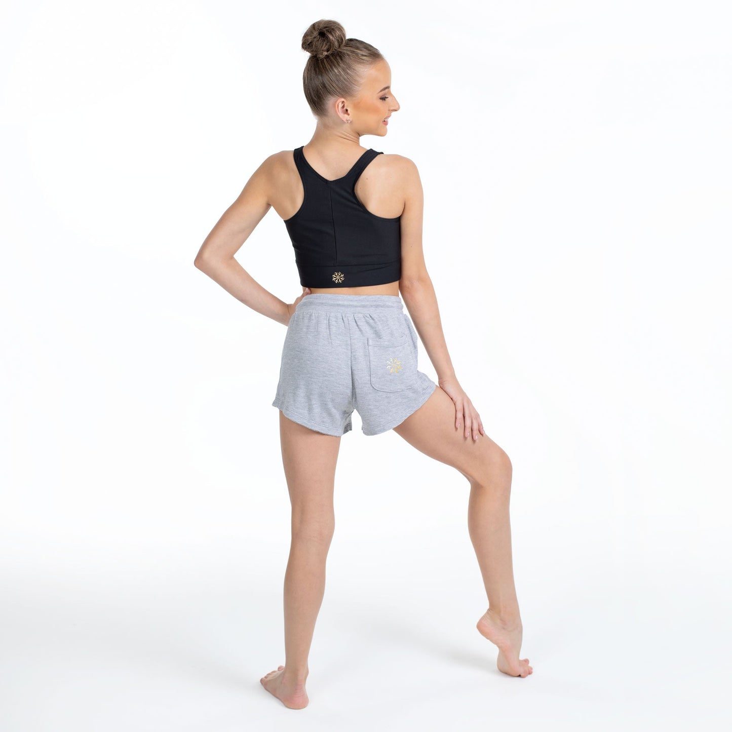 Flo Active Teen Girls Track Short in Grey