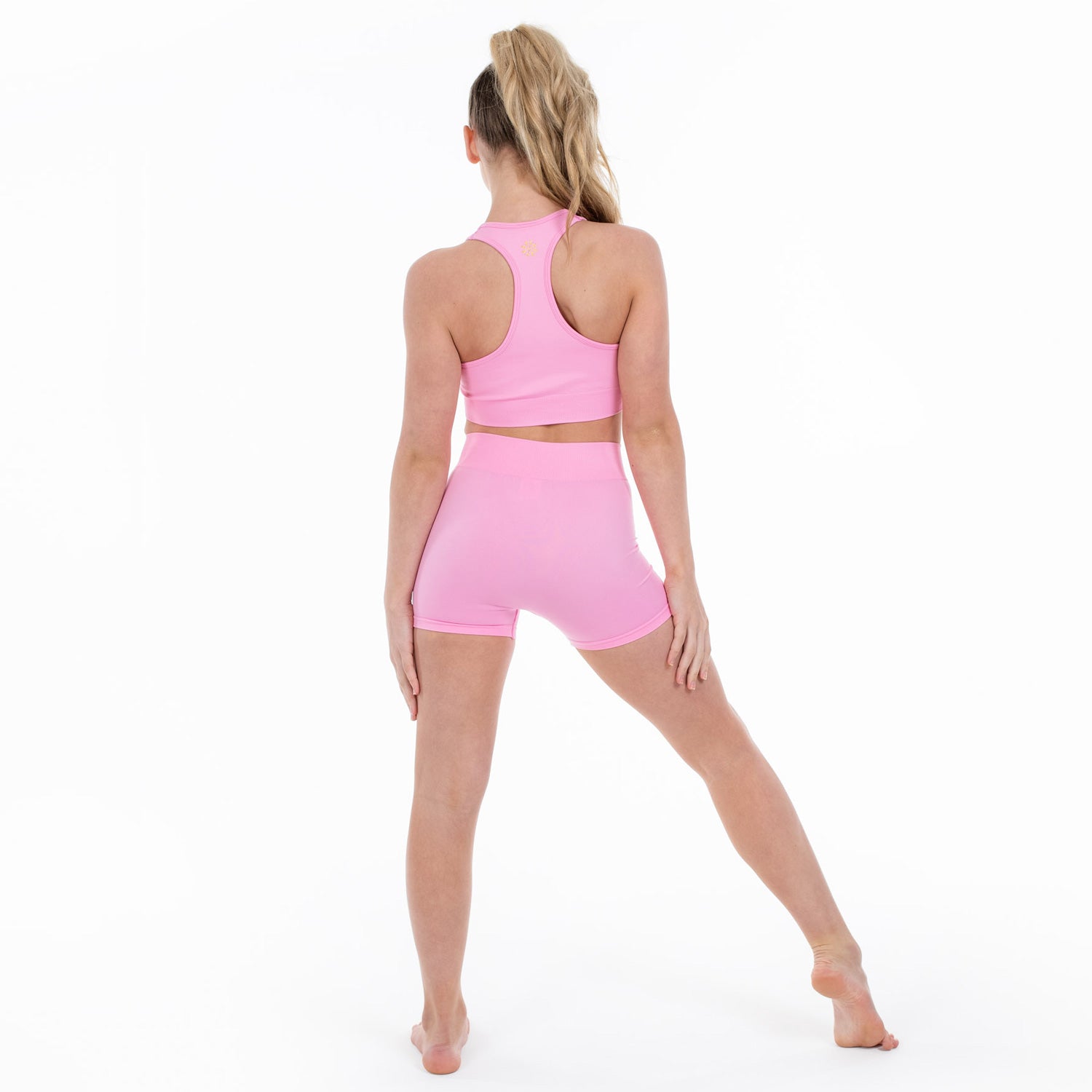 Flo Active Girls Seamless Shorts in Candy Pink