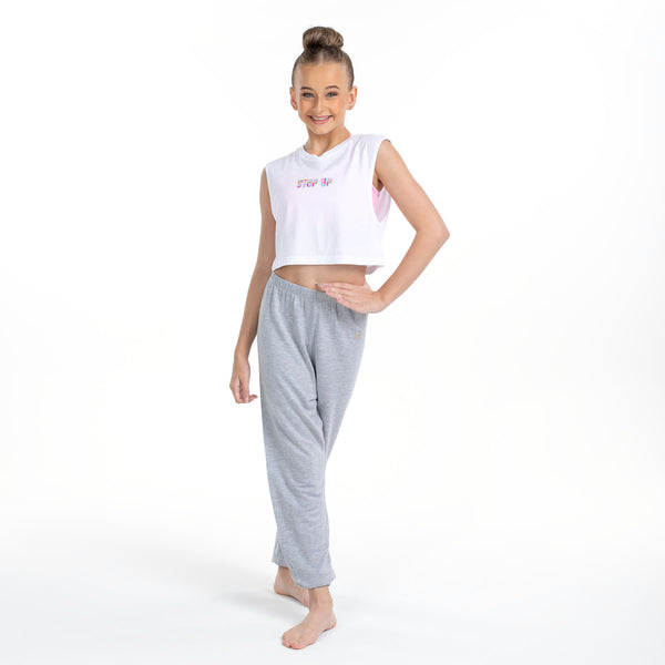 Flo Active Girls Dance Track Pant in Grey