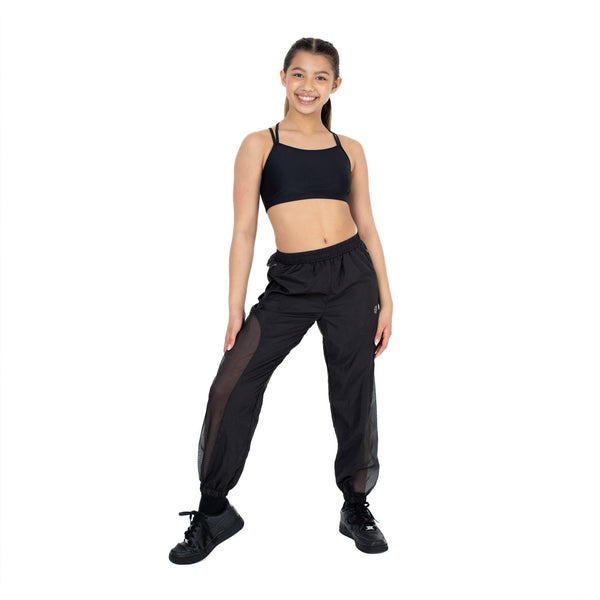Flo Active Girls Rip Stop Dance Track with Mesh Panel